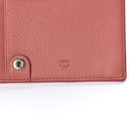 MCM Calfskin Ottomar Large Klara Two Fold Wallet Cocoa 6 of 9