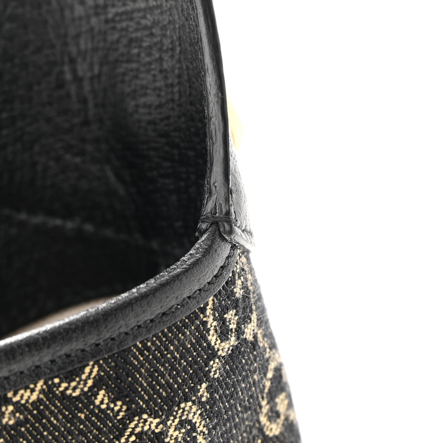 Gucci Jacquard Denim GG Monogram Small Jackie 1961 Hobo Black Ivory 12 of 13