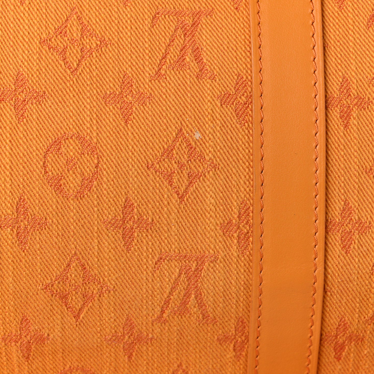 Denim Monogram Keepall Bandouliere 50 Ocre
