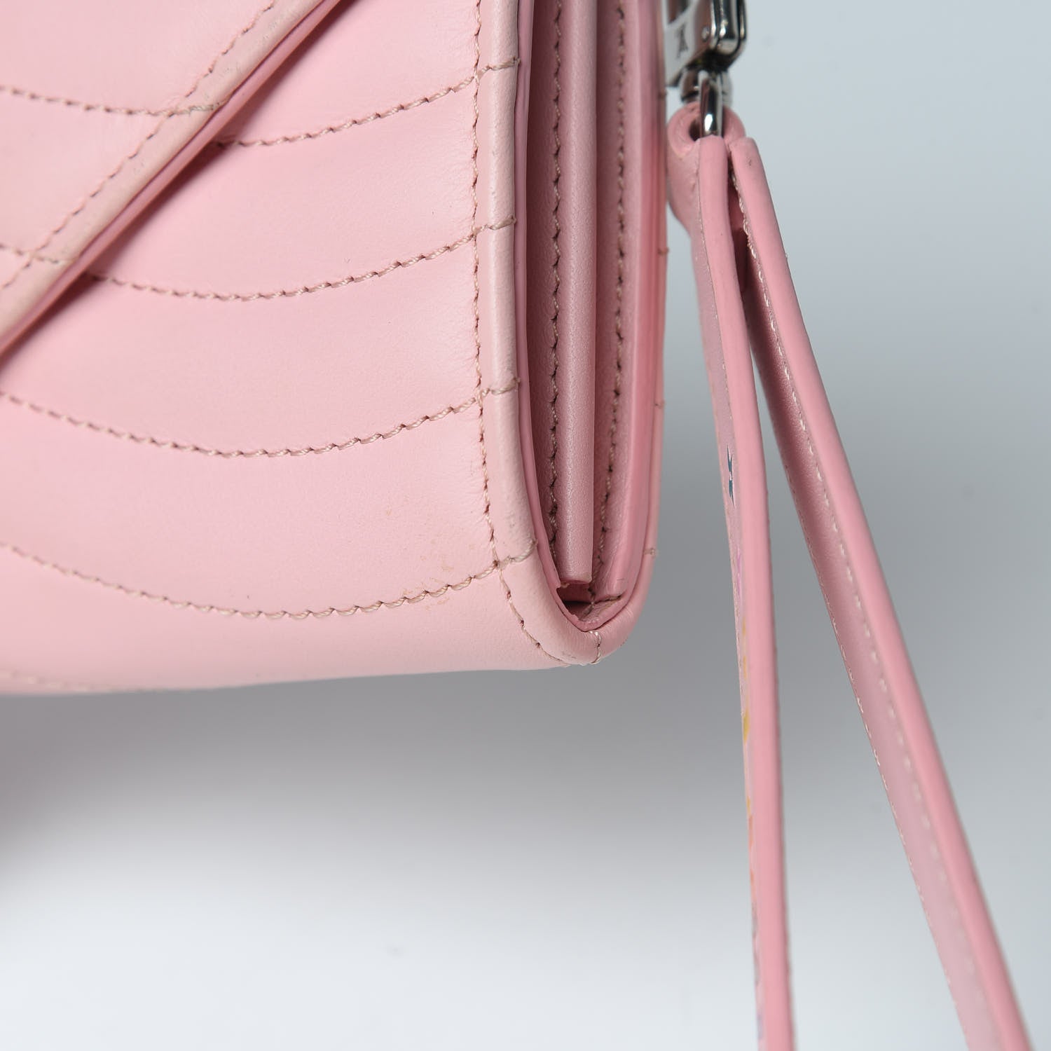 Louis Vuitton Calfskin New Wave Long Wallet Smoothie Pink 8 of 10