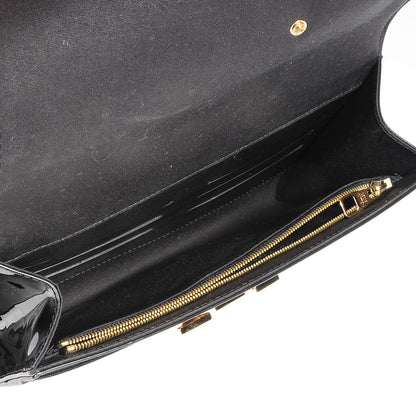 Louis Vuitton Patent Louise Clutch Black 5 of 8