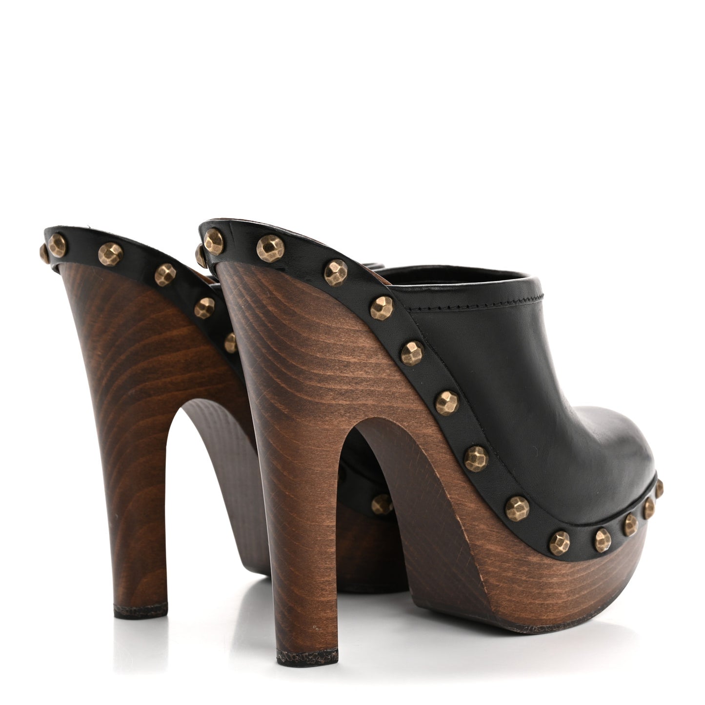 Smooth Calfskin Camoy Clogs 37 Black