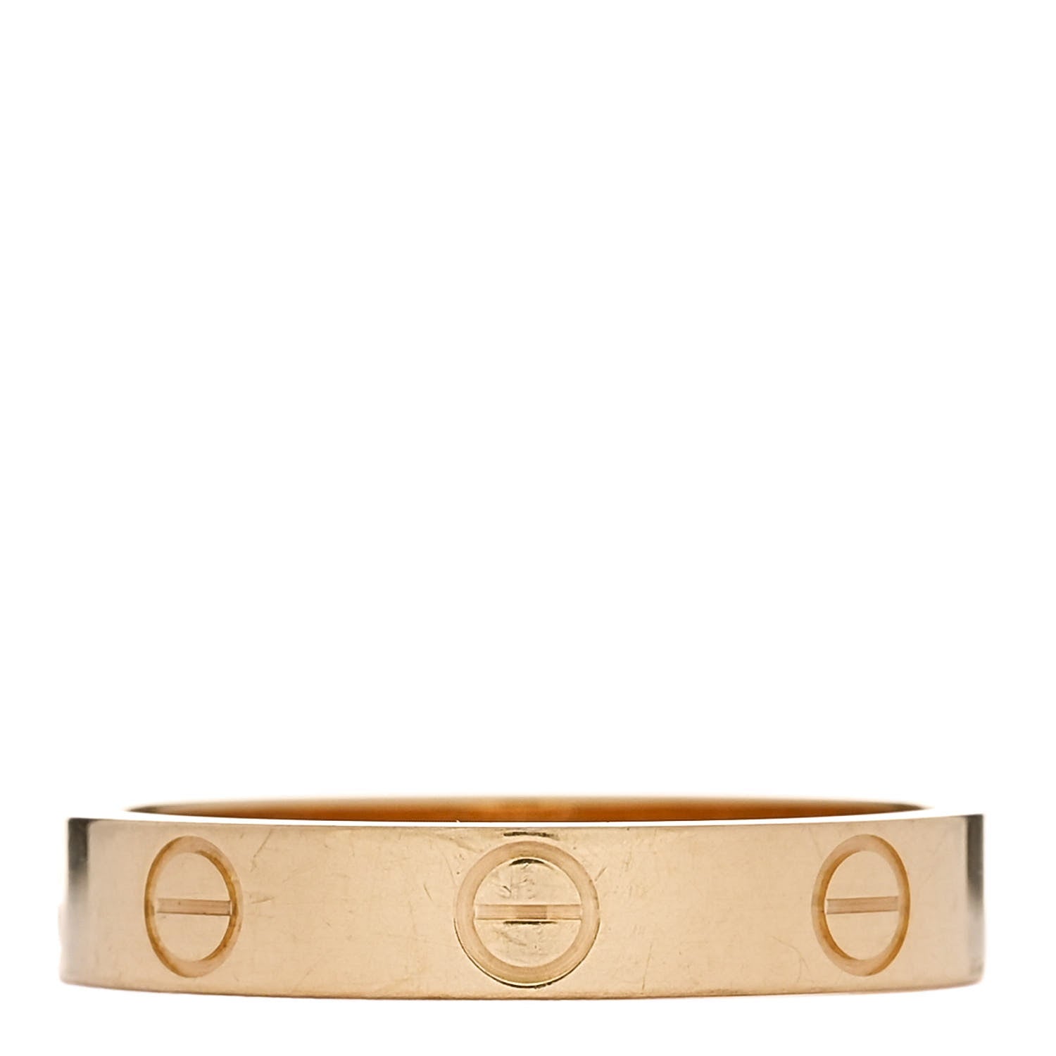 Cartier 18K Yellow Gold 3.5mm LOVE Wedding Band Ring 55 7.25 3 of 4
