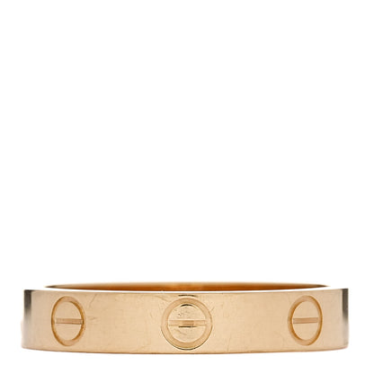 Cartier 18K Yellow Gold 3.5mm LOVE Wedding Band Ring 55 7.25 3 of 4