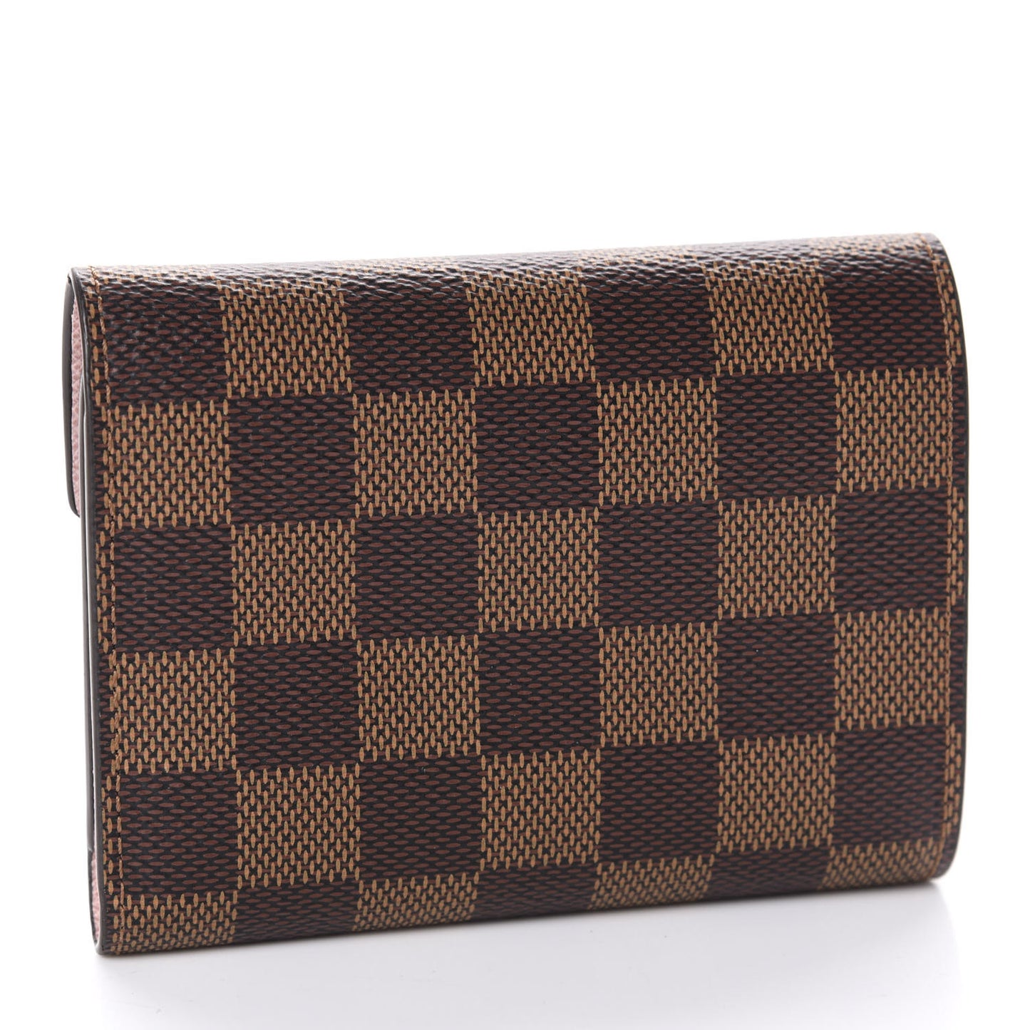 Damier Ebene Victorine Wallet Rose Ballerine