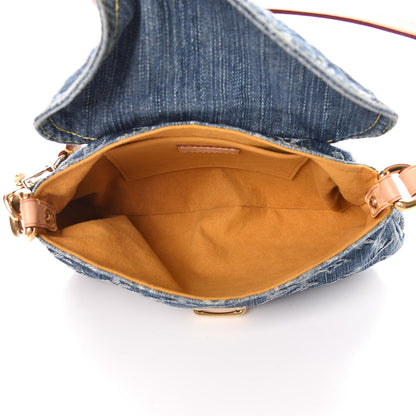 Louis Vuitton Monogram Denim Mini Pleaty Blue 5 of 12