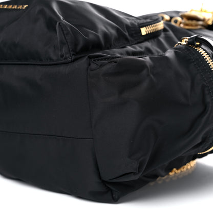 Burberry Nylon Large Rucksack Backpack Black Gold 8 of 13