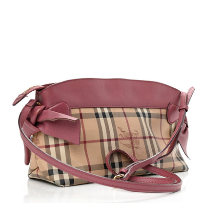 Burberry Haymarket Check Bow Tie Crossbody Bag Peony 2 of 11