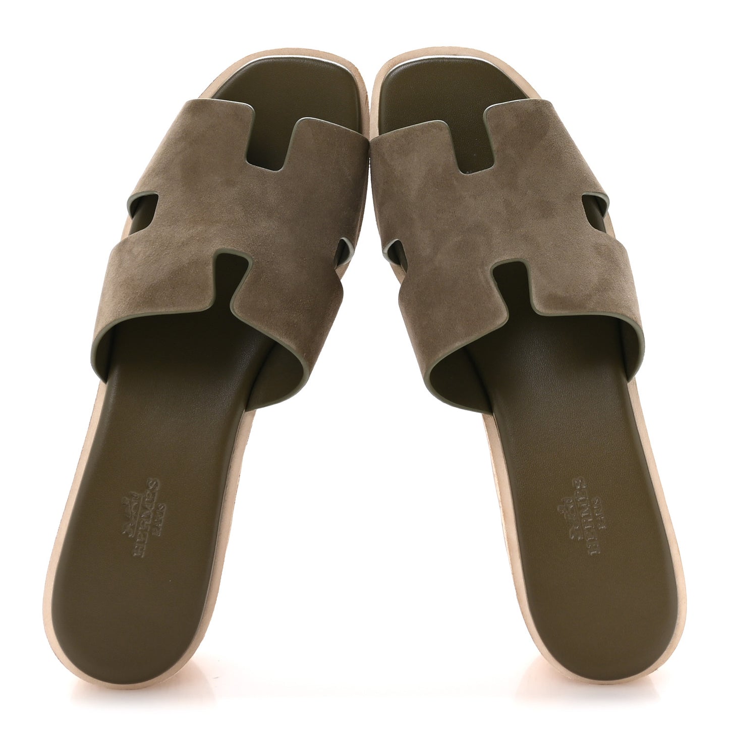 Suede Goatskin Cork Eze 30 Sandals  40 Vert Toundra