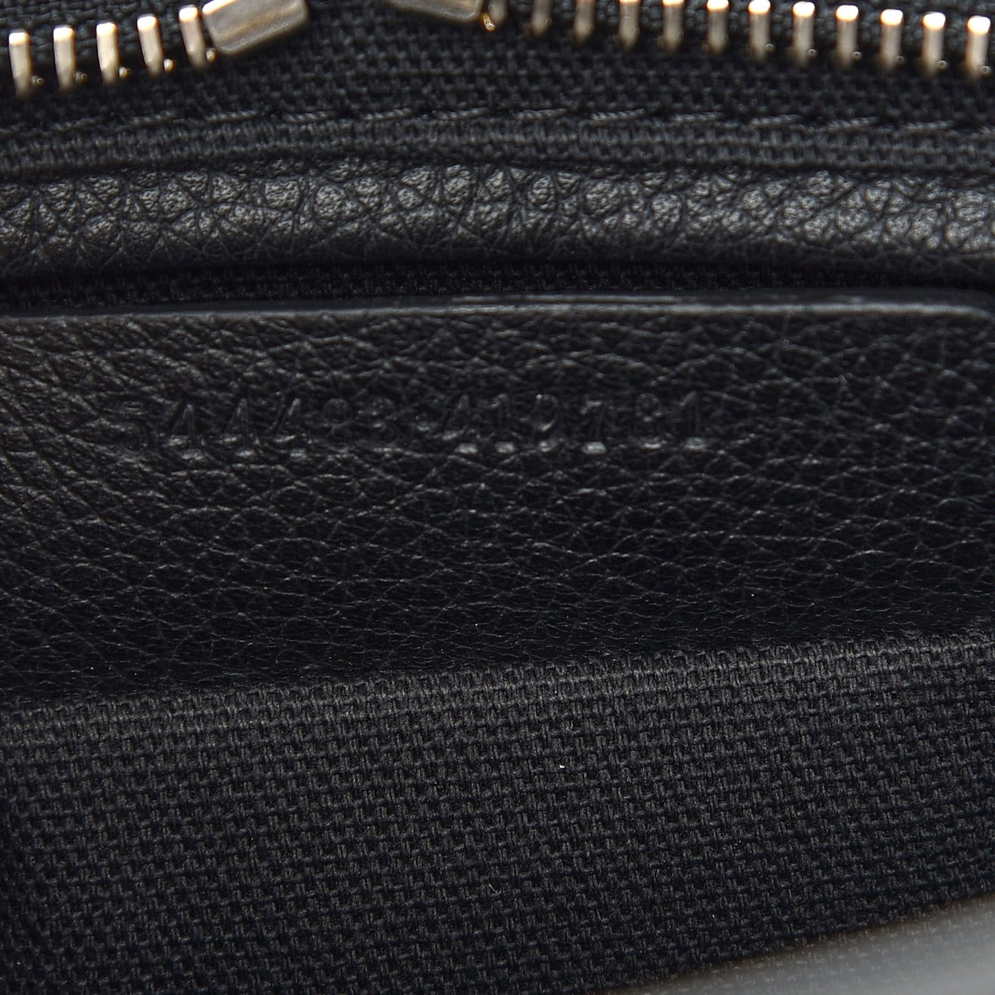 Pebbled Calfskin Mini Padlock Tote Black