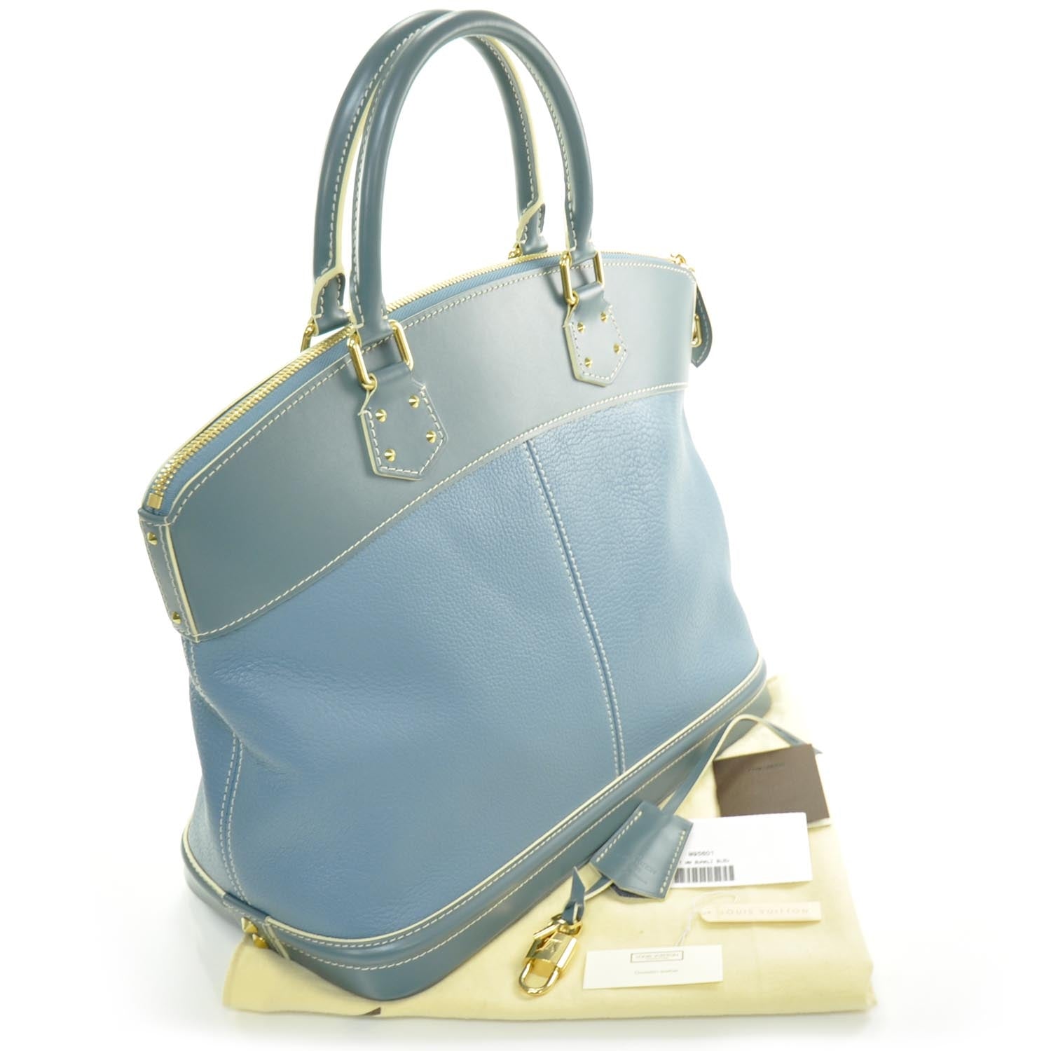 Louis Vuitton Suhali Lockit PM Blue 3 of 12