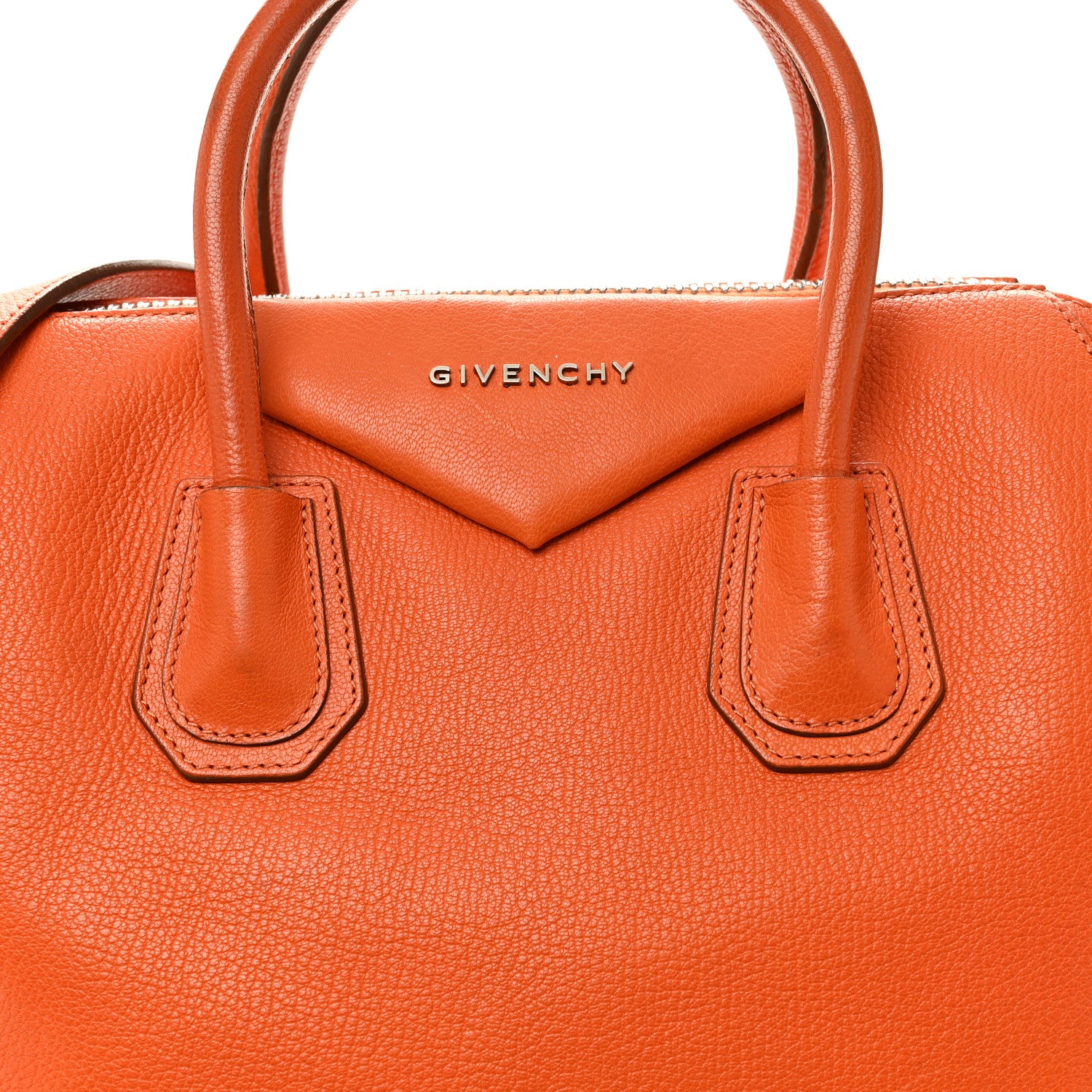 Givenchy Sugar Goatskin Medium Antigona Orange 8 of 14
