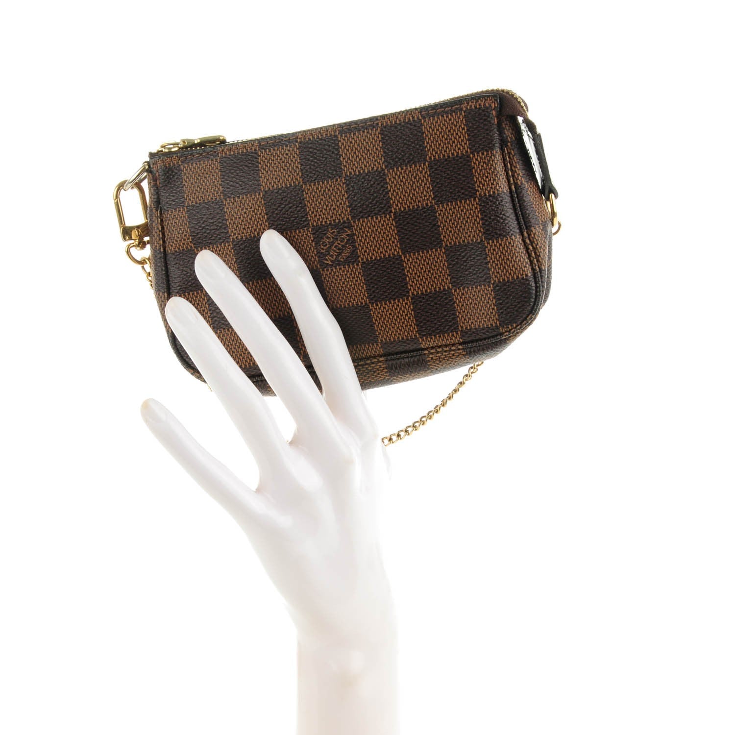 Louis Vuitton Damier Ebene Mini Pochette Accessories 2 of 7