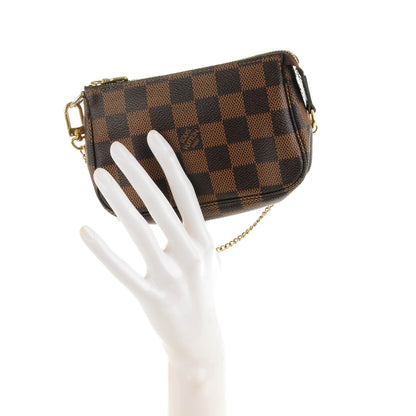 Louis Vuitton Damier Ebene Mini Pochette Accessories 2 of 7
