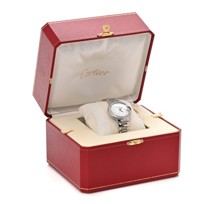 Cartier Stainless Steel Diamond Bezel 33mm Ballon Bleu De Cartier Automatic Watch Blue 5 of 5