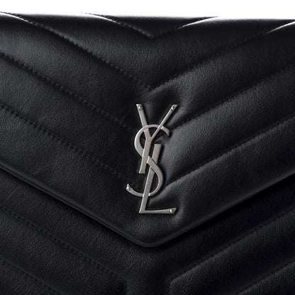 Saint Laurent Calfskin Y Quilted Monogram Loulou Document Holder Black 7 of 7