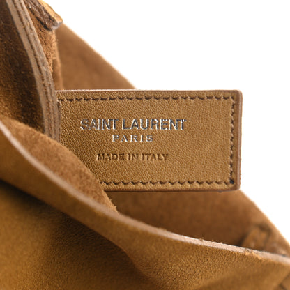 Saint Laurent Suede Fringe Flat Anita Crossbody Bag Camel 6 of 10