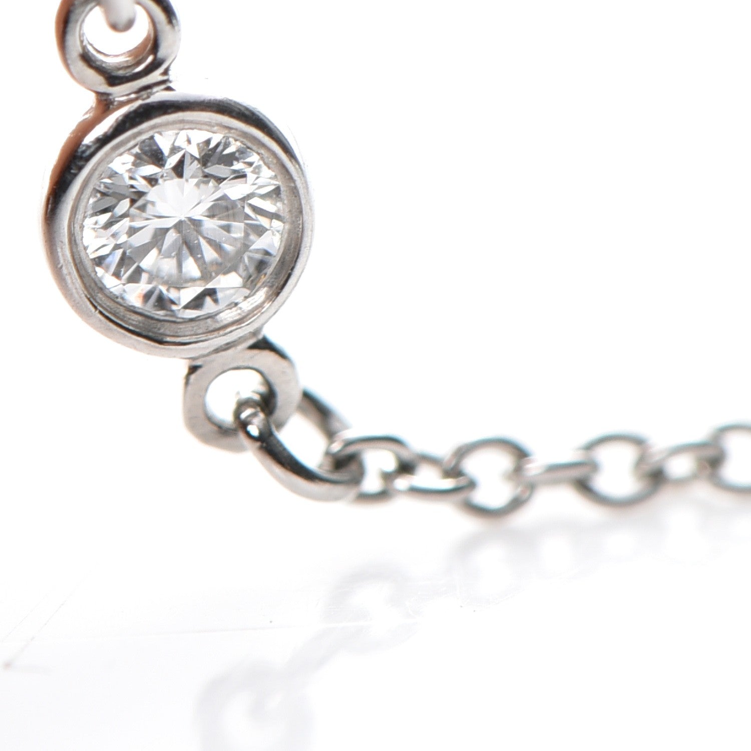 Tiffany Platinum Diamond .15ctw Elsa Peretti Diamonds by the Yard Station Bracelet 7 of 7