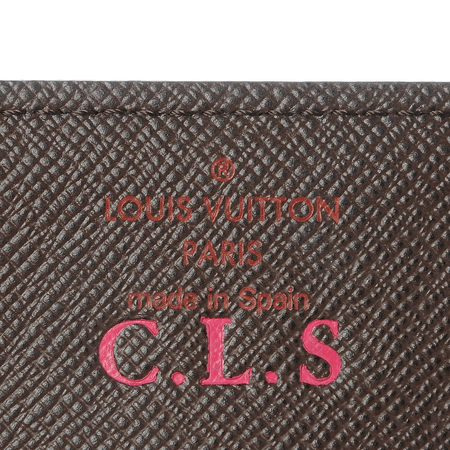 Damier Ebene Business Card Holder