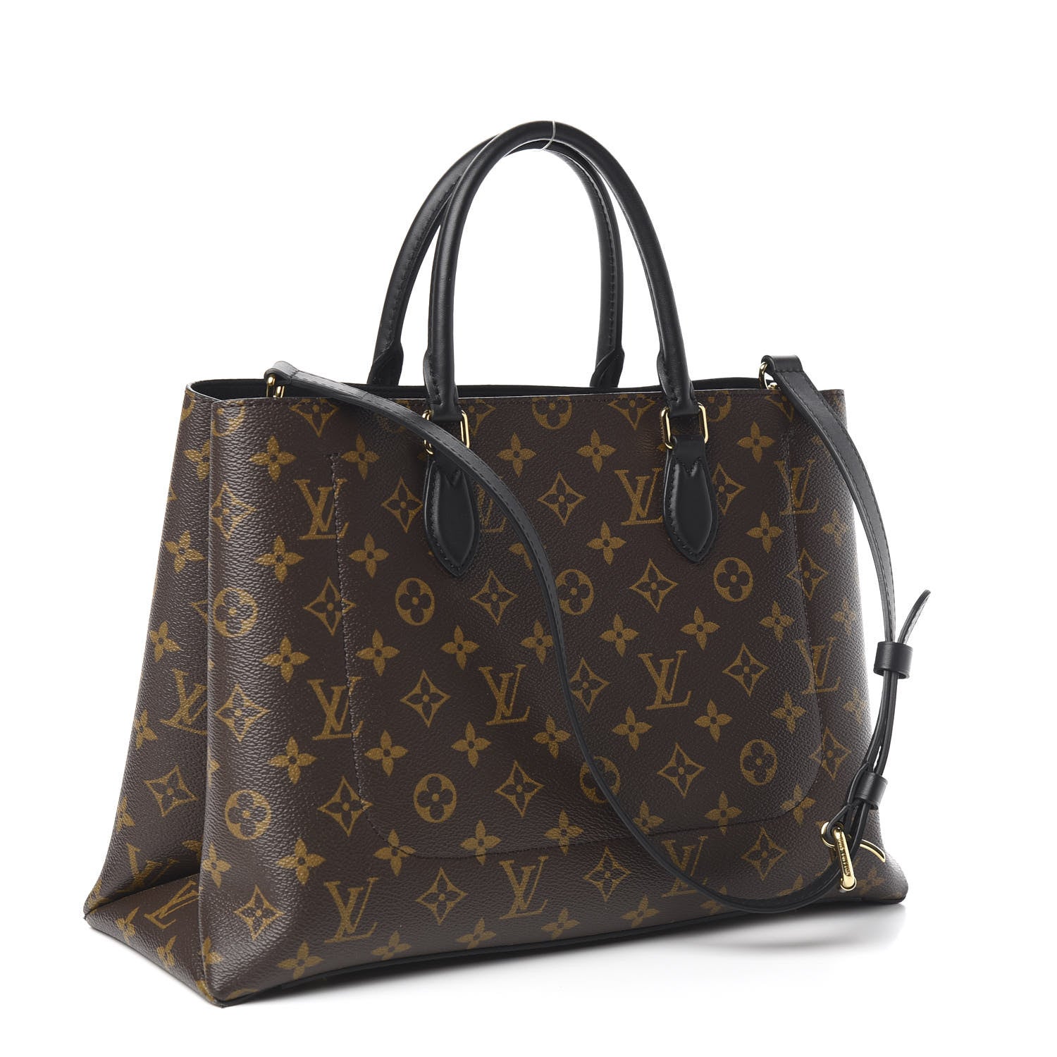 Louis Vuitton Monogram Flower Tote Black 6 of 13