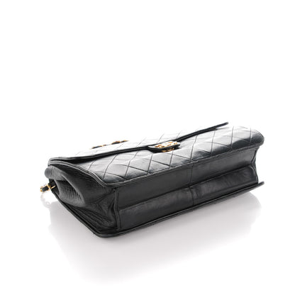 Chanel Lambskin Quilted Medium Single Flap Black 4 of 9