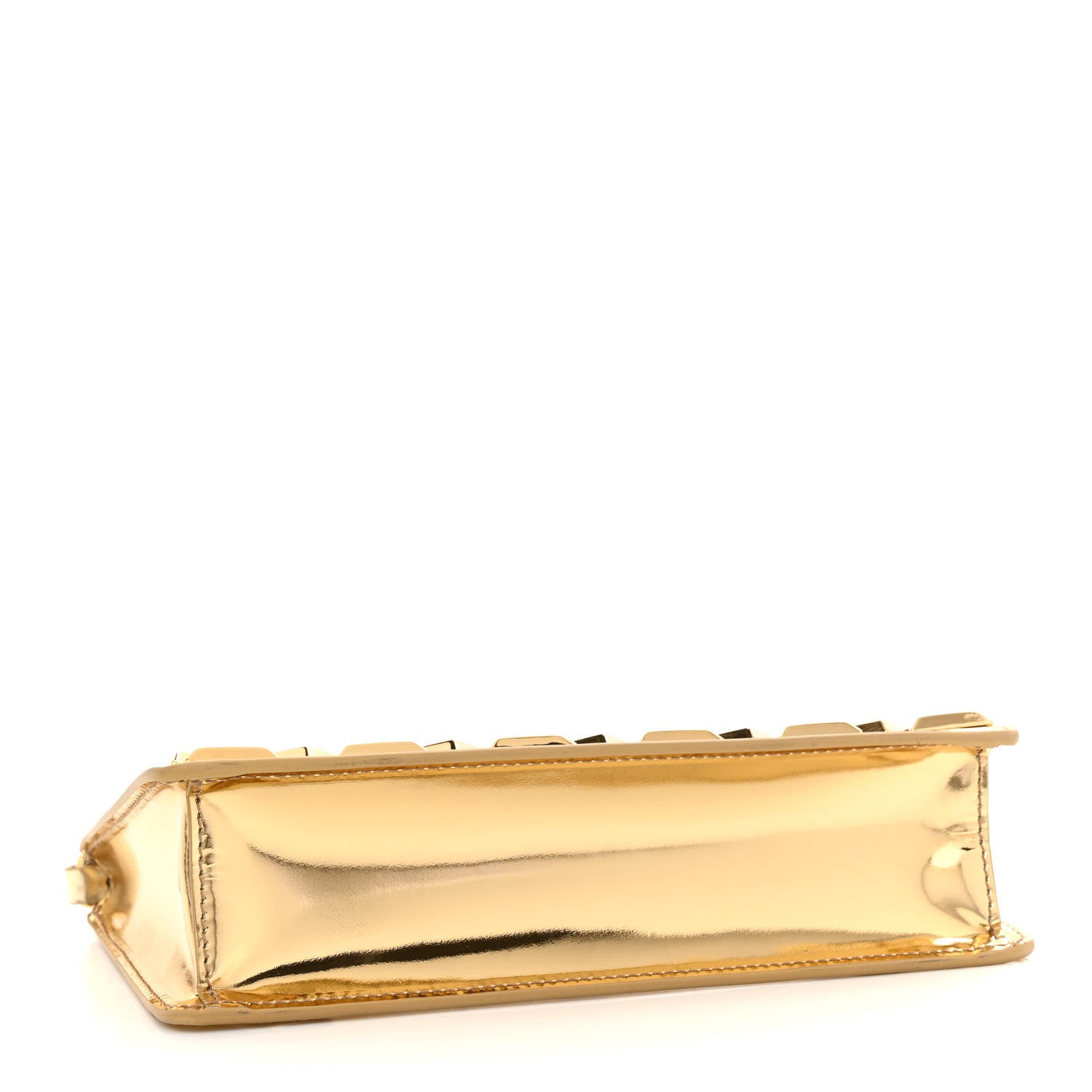 Prada Metallic Vitello Studded Mini Bag Platino 4 of 12