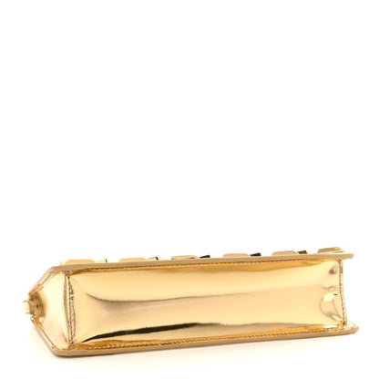 Prada Metallic Vitello Studded Mini Bag Platino 4 of 12