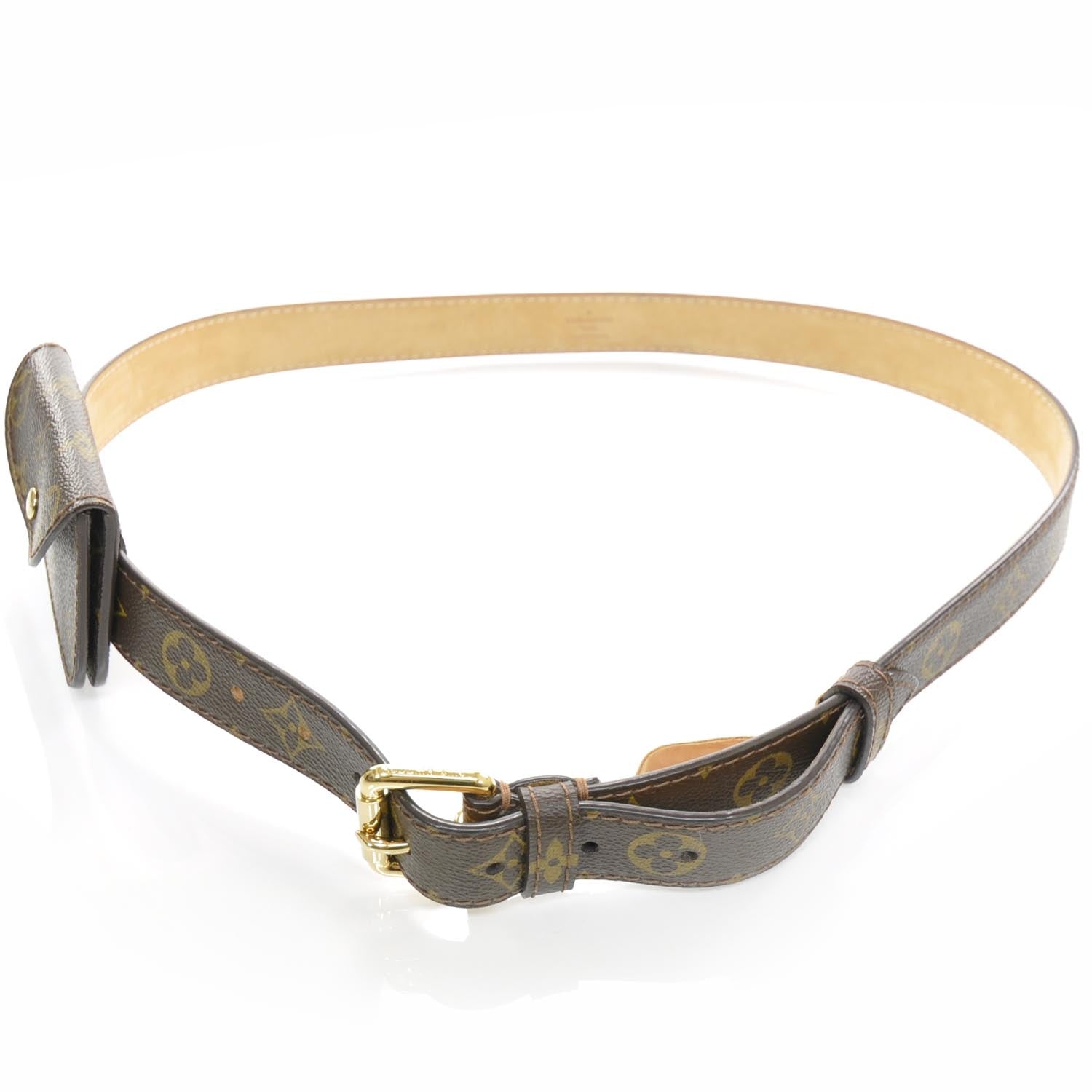 Louis Vuitton Monogram Pochette Solo Belt 100 40 1 of 1