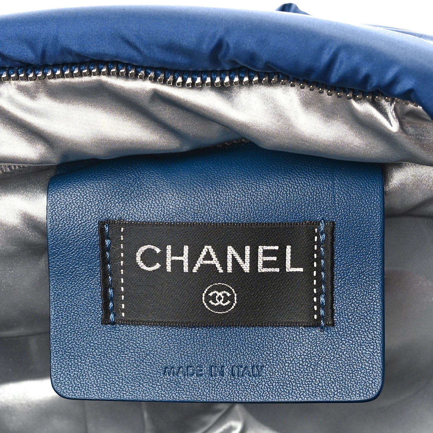 Chanel Nylon Embossed Small Doudoune Backpack Pink Blue White 6 of 9