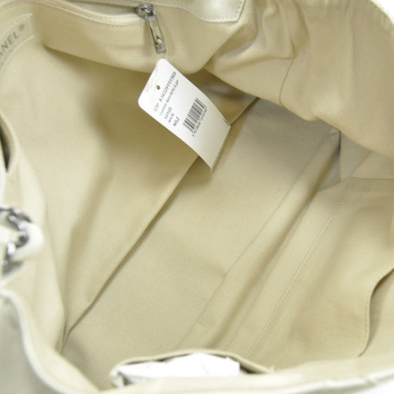Chanel Calfskin Stitched Large Expandable Flap Bag White 7 of 13