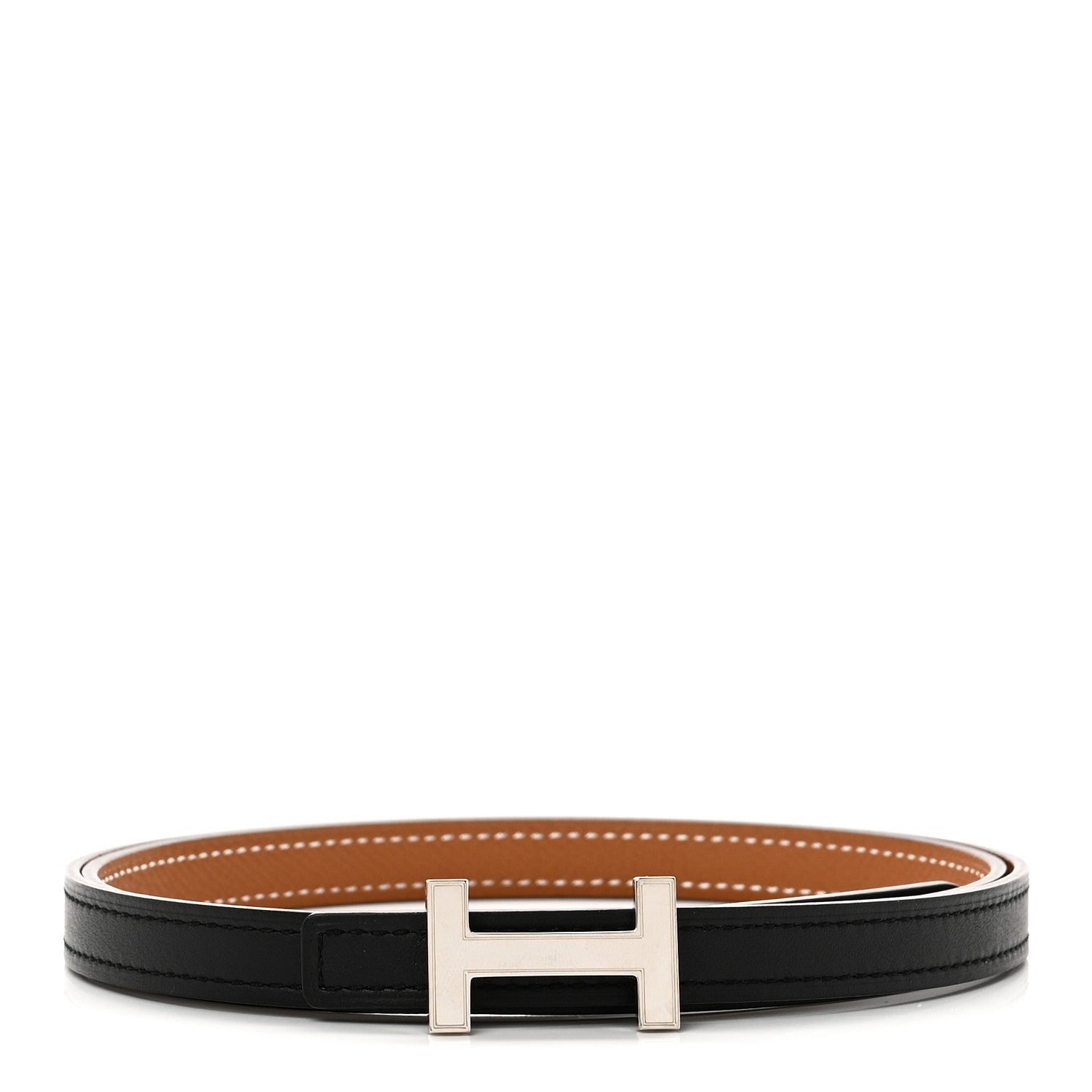 Hermes Swift Epsom 13mm Focus Belt 85 Black Gold 1867598