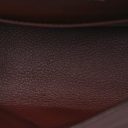 Hermes Evergrain Kelly Pochette Clutch Havane 4 of 14