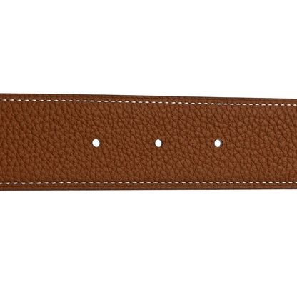 Hermes 135 Togo 32mm H Belt 95 38 Black Gold 5 of 10