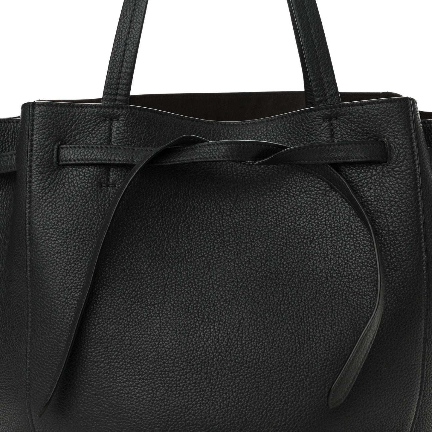 Soft Grained Calfskin Small Belt Cabas Phantom Grey