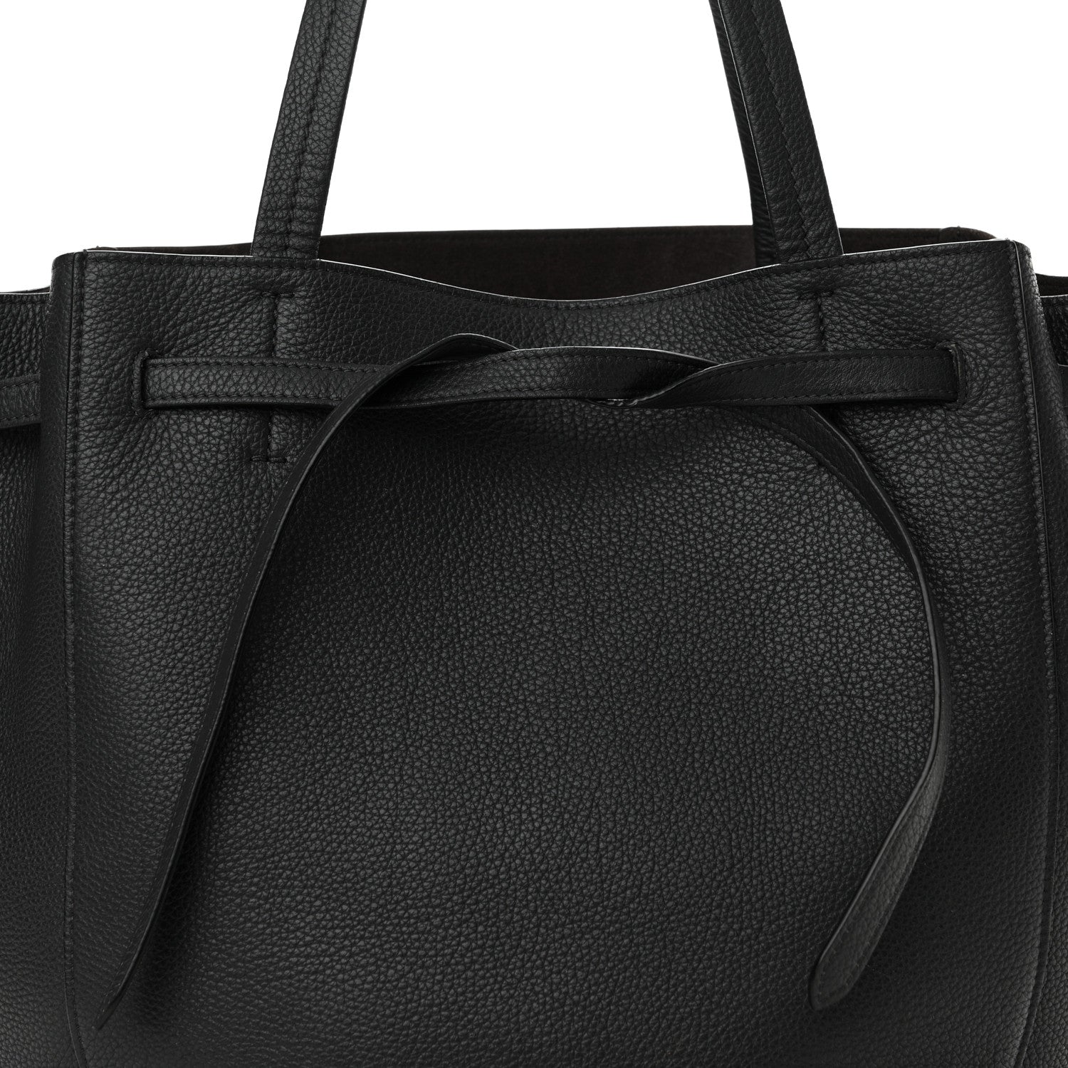 Celine Soft Grained Calfskin Small Belt Cabas Phantom Grey 7 of 15