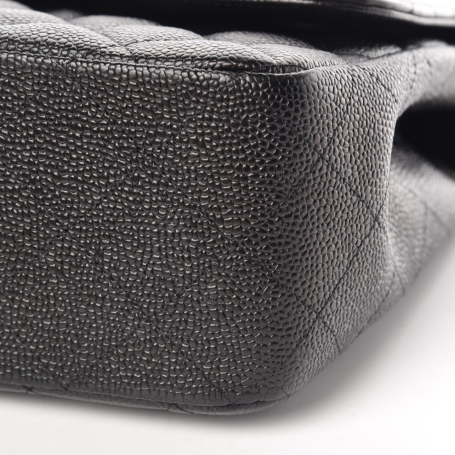 Caviar Quilted Jumbo Single Flap Black