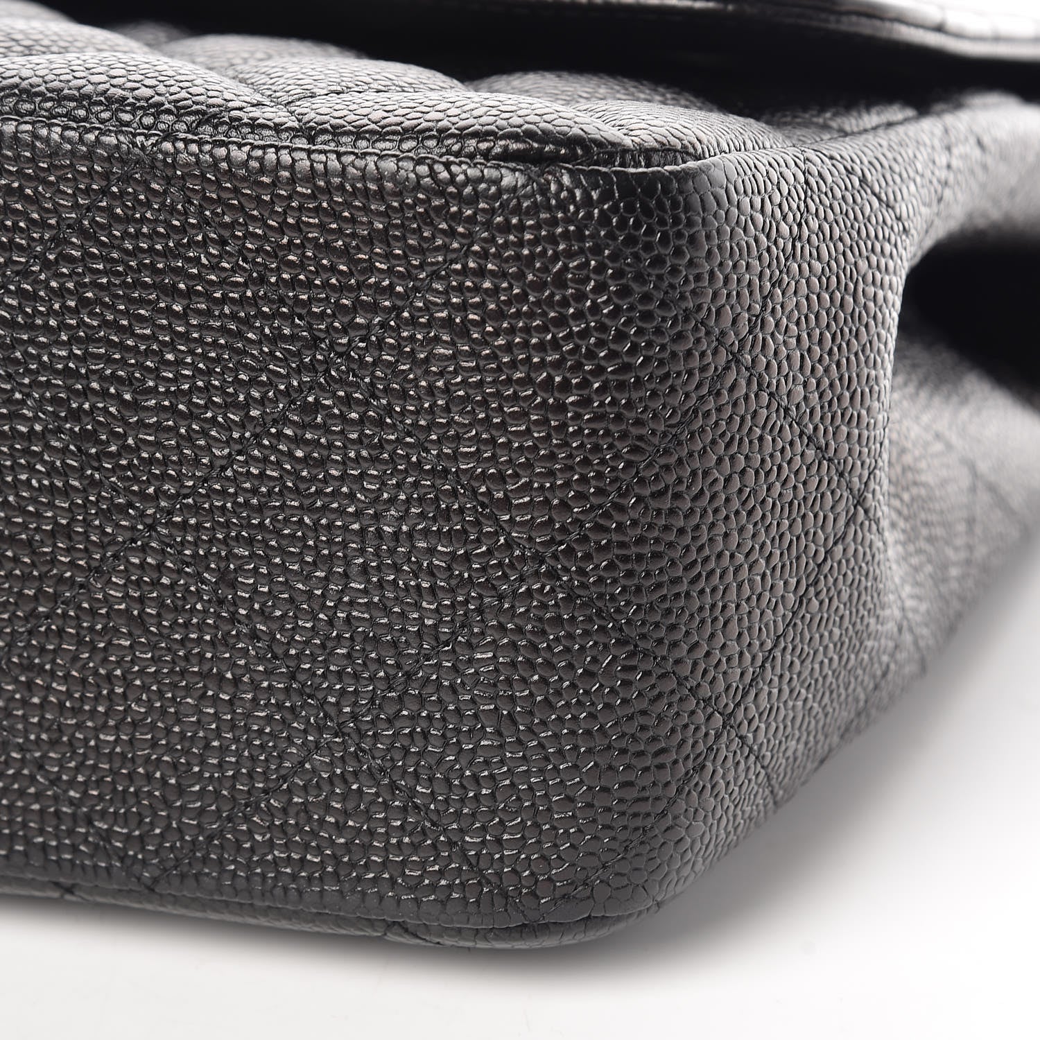 Chanel Caviar Quilted Jumbo Single Flap Black 8 of 11