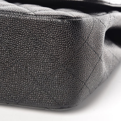 Chanel Caviar Quilted Jumbo Single Flap Black 8 of 11