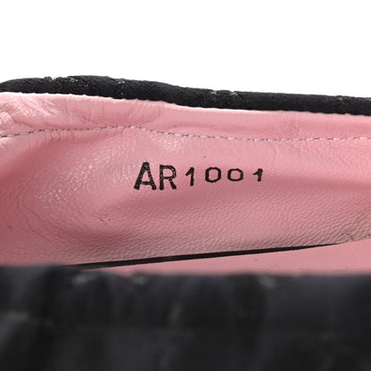 Louis Vuitton Satin Monogram Ballerina Flats 36.5 Black 4 of 8