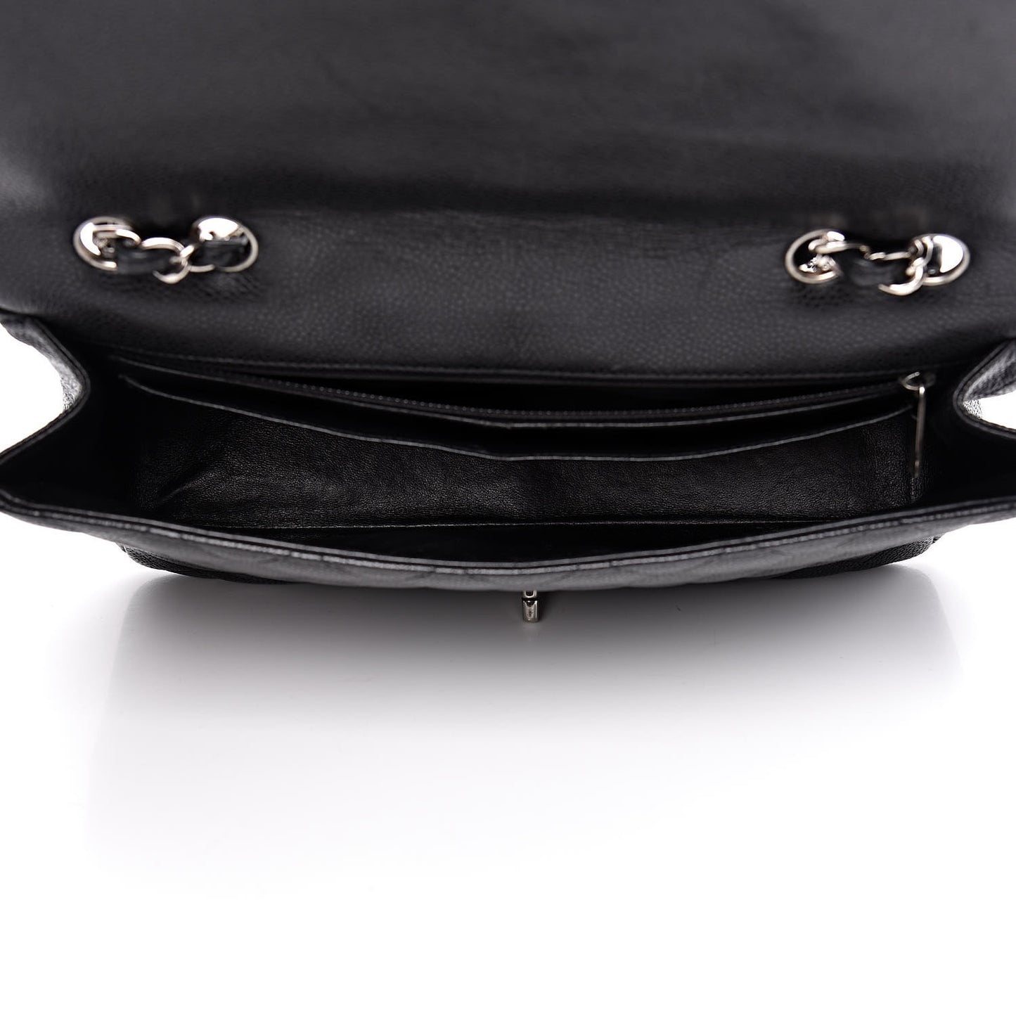 Caviar Quilted Jumbo Single Flap Black