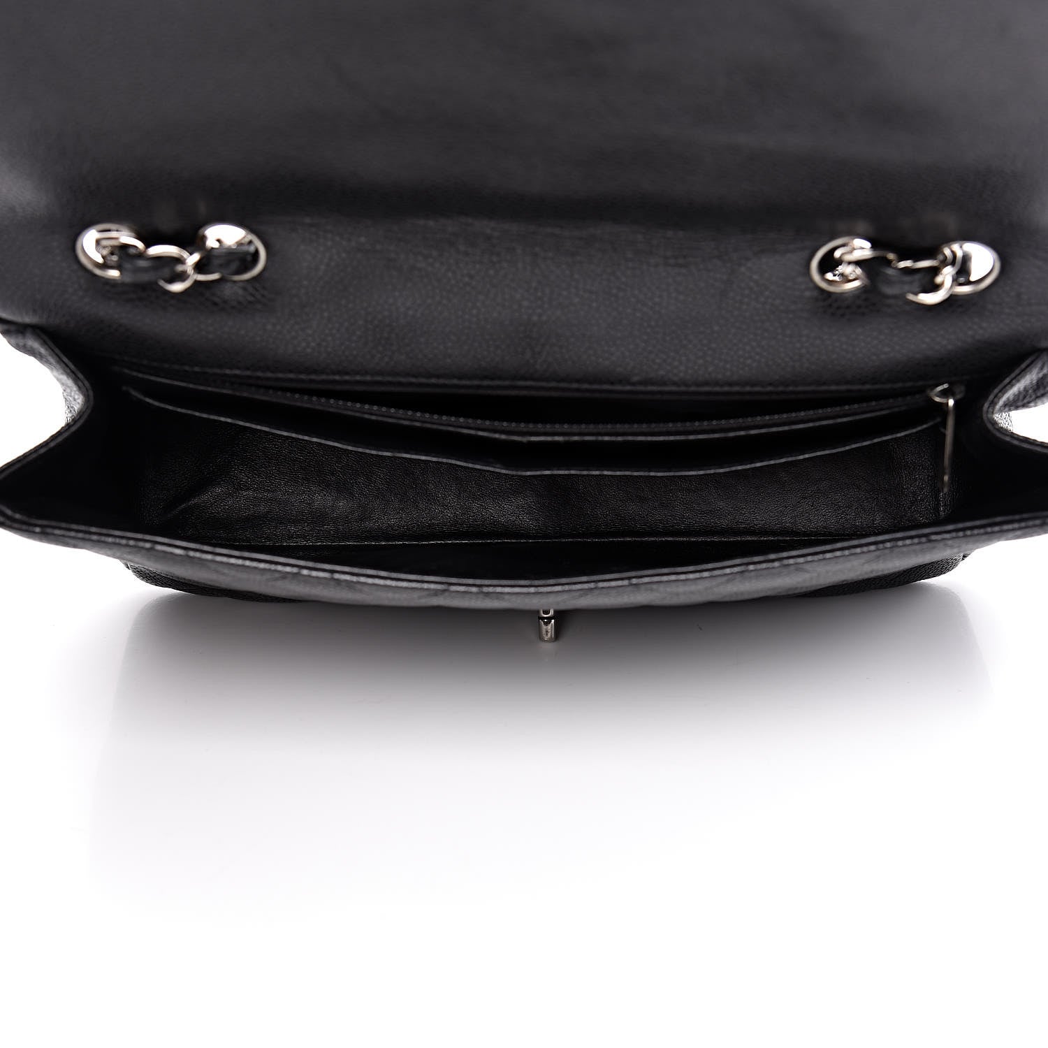 Chanel Caviar Quilted Jumbo Single Flap Black 6 of 14