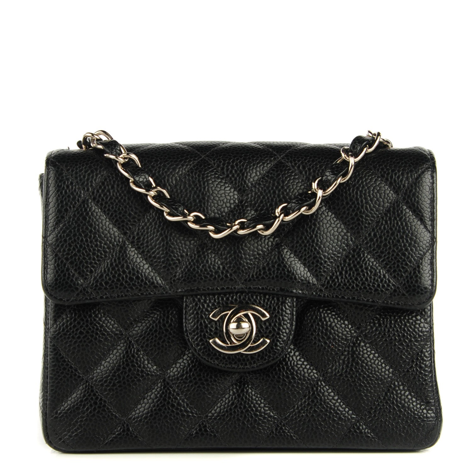 Chanel Caviar Quilted Mini Square Flap Black 1 of 8