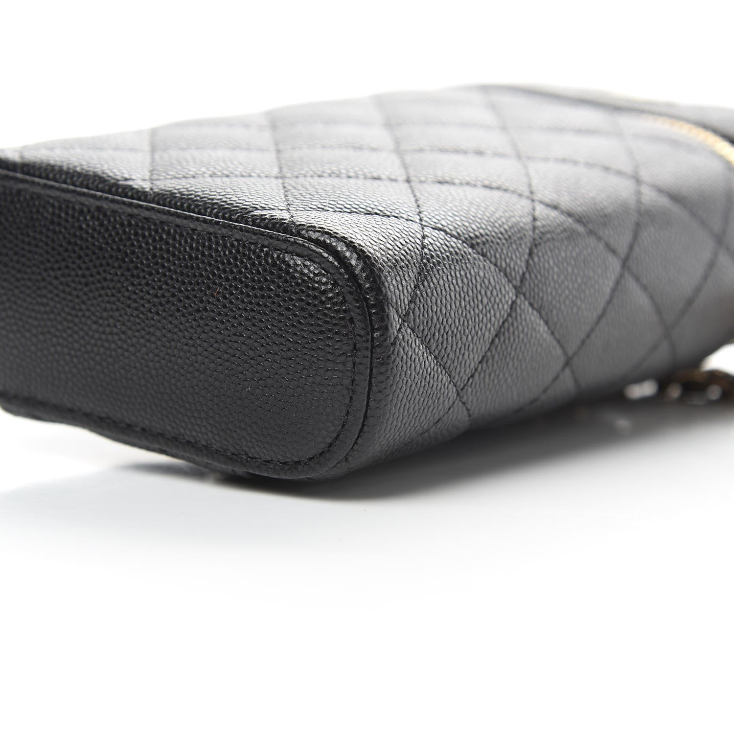 Chanel Caviar Quilted Phone Holder With Chain Black 10 of 11