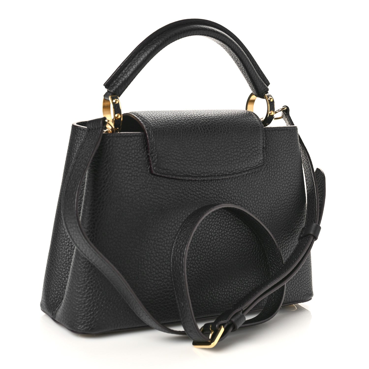 Louis Vuitton Taurillon Capucines BB Black 3 of 8