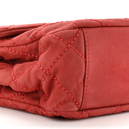 Chanel Suede Medium Coco Daily Flap Red 11 of 12