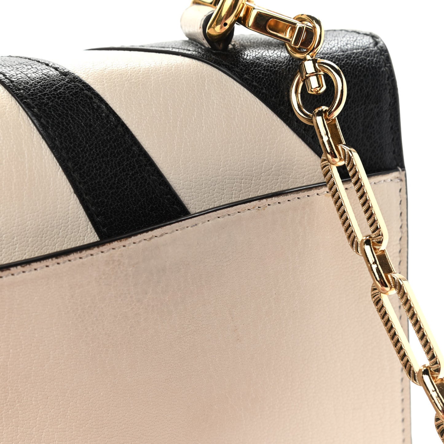 Calfskin Osiride Future Top Handle Bag Mystic White Hibiscus Red Black