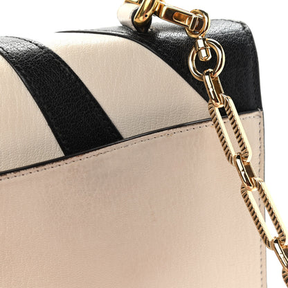 Gucci Calfskin Osiride Future Top Handle Bag Mystic White Hibiscus Red Black 11 of 14