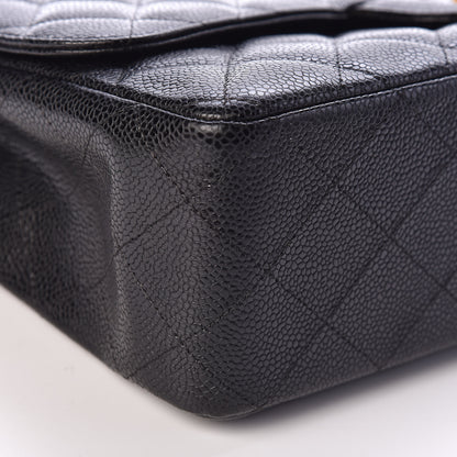 Chanel Caviar Quilted Jumbo Single Flap Black 5 of 11