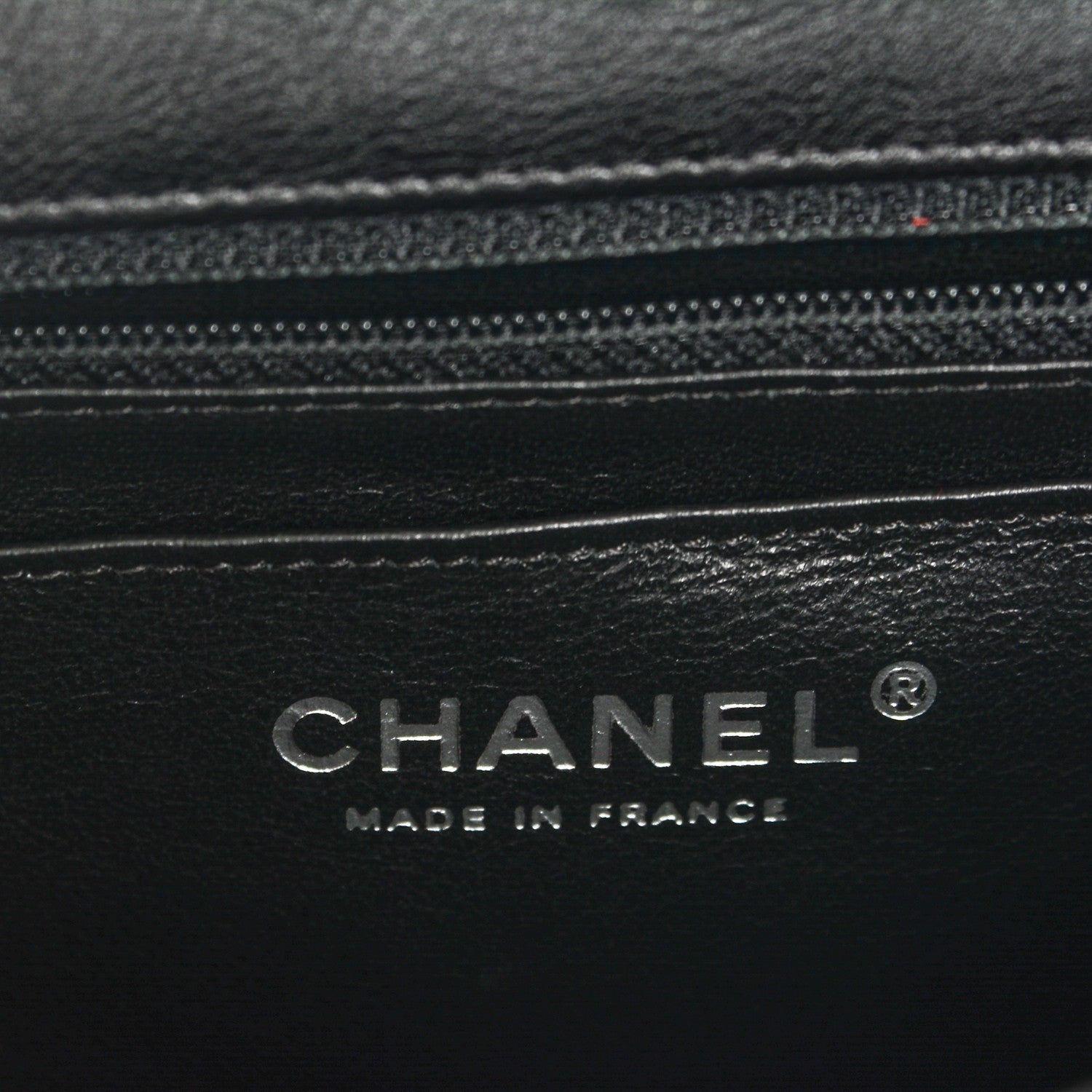 Chanel Crumpled Calfskin Quilted Mini Rectangular Flap So Black 6 of 7