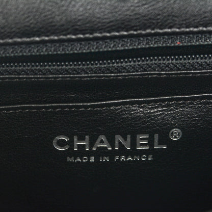 Chanel Crumpled Calfskin Quilted Mini Rectangular Flap So Black 6 of 7